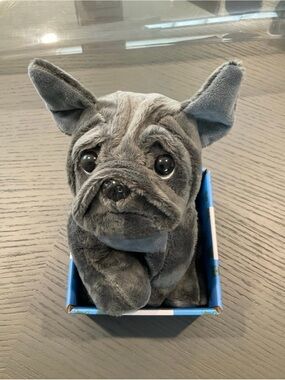 Huggable Gray French Bulldog